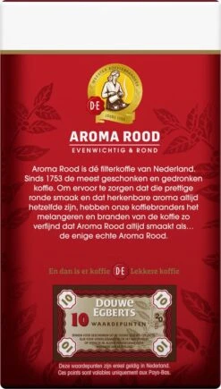 Douwe Egberts Aroma Rood Filterkoffie - 24 X 250 Gram -Koffiemelk Winkel 681x1200