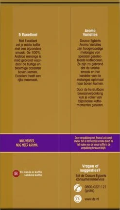 Douwe Egberts Excellent - Filterkoffie - 12 X 250 Gram -Koffiemelk Winkel 687x1200 1