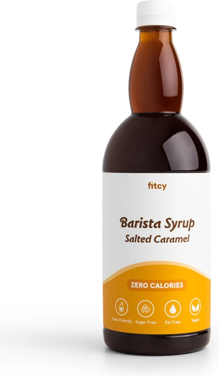 Fitcy | Koffiesiroop | Salted Caramel | Barista Syrup | Zero | Vegan | Vetvrij | Suikervrij | Keto-vriendelijk | Koffie | Siroop | 1L 3 Fitcy | Koffiesiroop | Salted Caramel | Barista Syrup | Zero | Vegan | Vetvrij | Suikervrij | Keto-vriendelijk | Koffie | Siroop | 1L