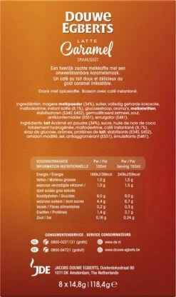 Douwe Egberts Verwenkoffie Latte Caramel Oploskoffie - 5 X 8 Zakjes 13 Douwe Egberts Verwenkoffie Latte Caramel Oploskoffie - 5 X 8 Zakjes -Koffiemelk Winkel 713x1200 6