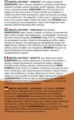 Fitcy | Koffiesiroop | Hazelnoot | Barista Syrup | Zero | Vegan | Vetvrij | Suikervrij | Keto-vriendelijk | Koffie | Siroop | MET DOSEERPOMP | 1L -Koffiemelk Winkel 739x1200