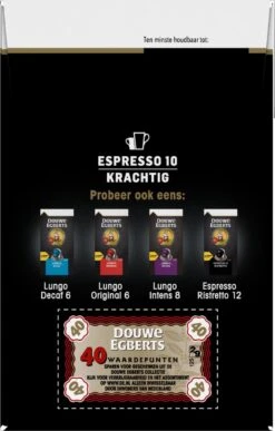 Douwe Egberts Espresso Krachtig (10) - 5 X 40 Koffiecups 19 Douwe Egberts Espresso Krachtig (10) - 5 X 40 Koffiecups -Koffiemelk Winkel 766x1200