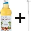 Monin Hazelnoot Suikervrij 70cl Koffiesiroop Met Doseer Pompje -Koffiemelk Winkel 784x1200 1