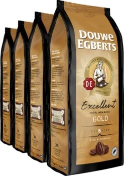 Douwe Egberts Excellent Gold Koffiebonen - 5/9 Intensiteit - 4 X 1kg -Koffiemelk Winkel 844x1200