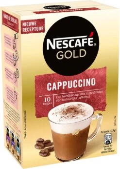 Nescafé Gold Cappuccino Oploskoffie - Ongezoet - 6 Doosjes à 10 Zakjes -Koffiemelk Winkel 857x1200 3