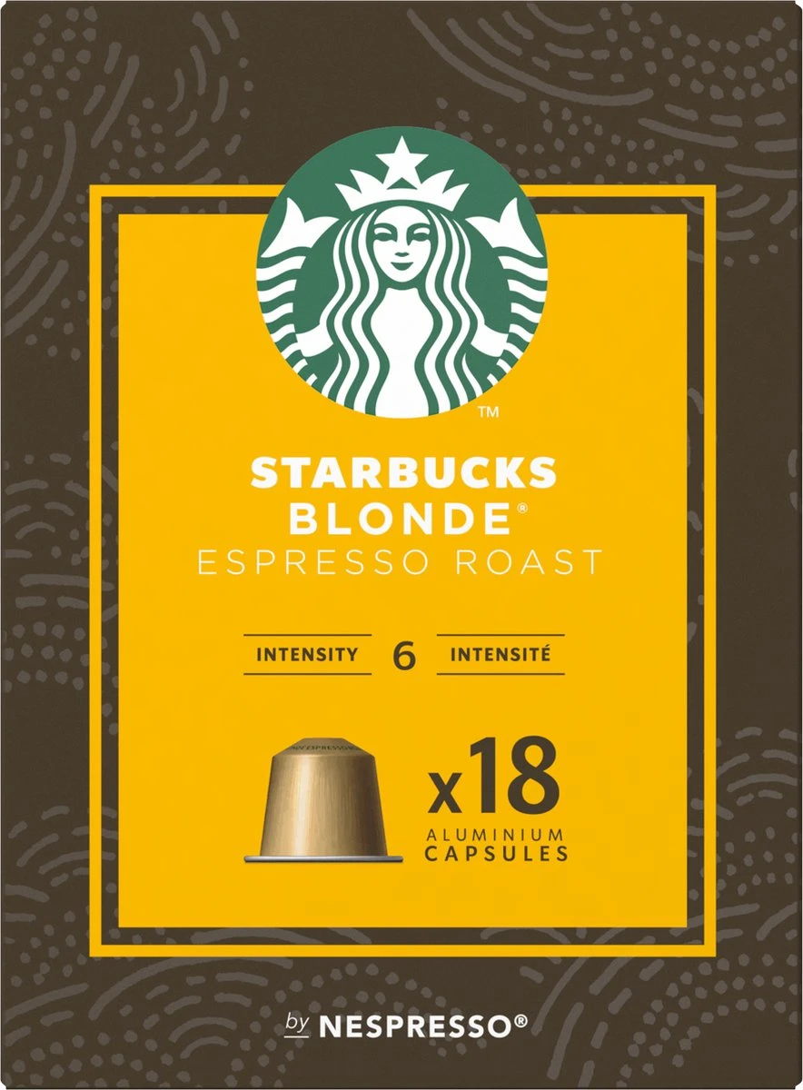 Starbucks By Nespresso Capsules Blonde Espresso Roast - 7 Doosjes à 18 Koffiecups 5 Starbucks By Nespresso Capsules Blonde Espresso Roast - 7 Doosjes à 18 Koffiecups - Afbeelding 3