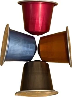 100 Capsules Epic Coffee - Espresso - Nespresso® Compatible Aluminium Capsules - RFA Keurmerk - Doos 100 Stuks -Koffiemelk Winkel 892x1200