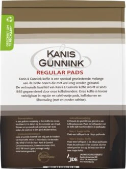 Kanis & Gunnink Regular Koffiepads - 10 X 36 Pads -Koffiemelk Winkel 895x1200 1