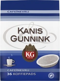 Kanis & Gunnink Cafeïnevrij Koffiepads - 10 X 36 Pads -Koffiemelk Winkel 898x1200