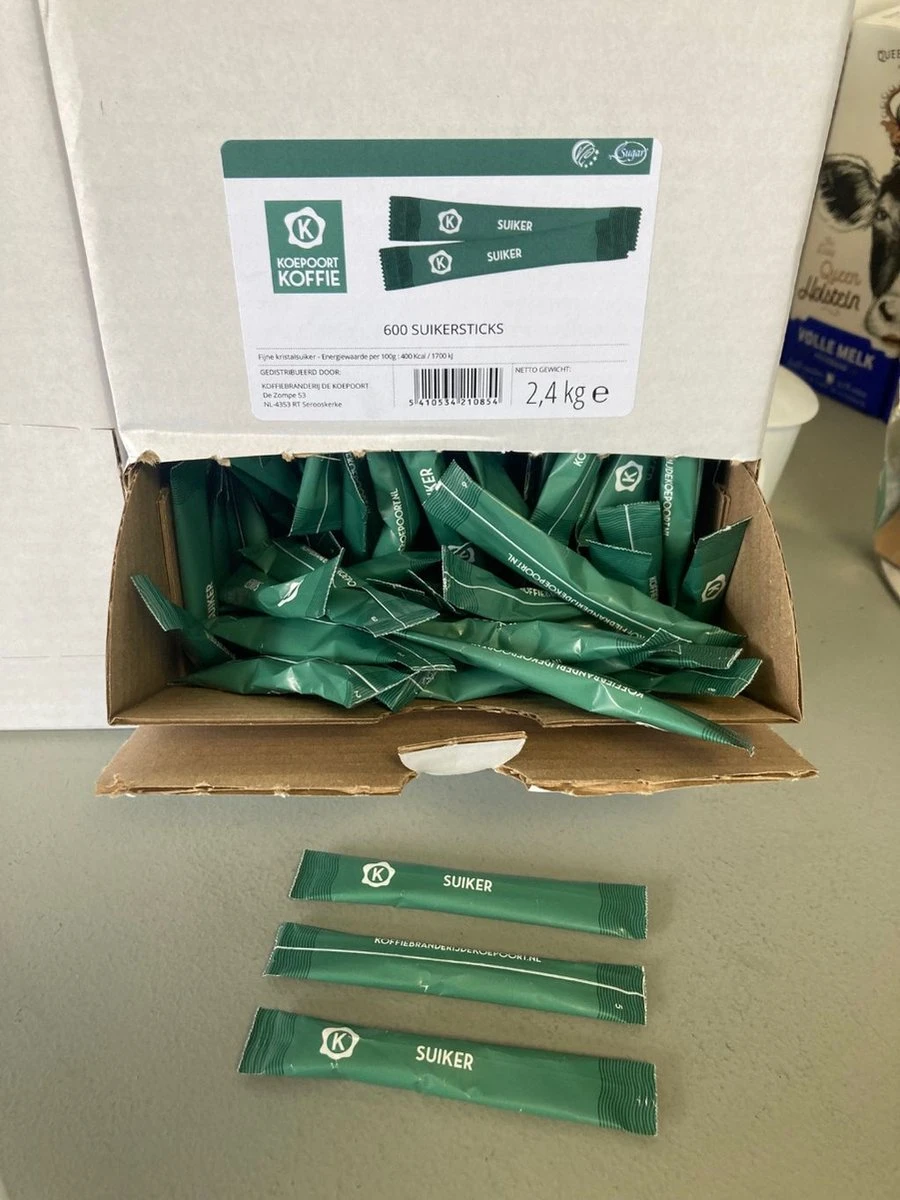 Suikersticks / Suikerzakjes Professional 600 St. A 4 Gram - Koepoort Koffie 3 Suikersticks / Suikerzakjes Professional 600 St. A 4 Gram - Koepoort Koffie