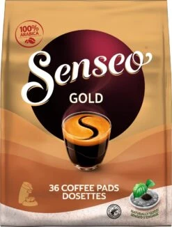 Senseo Gold Koffiepads - 5/9 Intensiteit - 10 X 36 Pads -Koffiemelk Winkel 910x1200