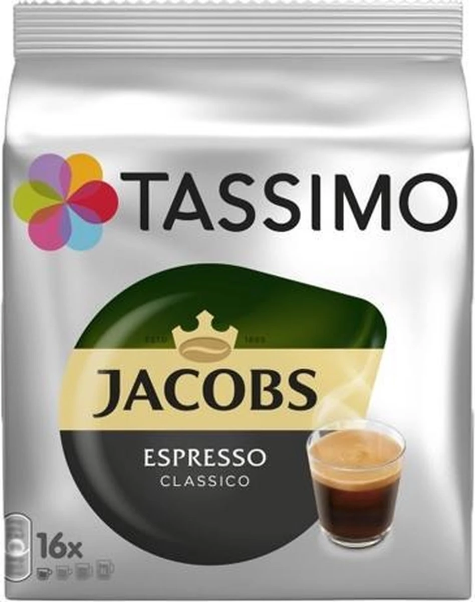 Tassimo - Jacobs Espresso Classico - 16 T-Discs 4 Tassimo - Jacobs Espresso Classico - 16 T-Discs - Afbeelding 2