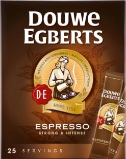 Douwe Egberts Espresso Sticks Oploskoffie - 6 X 25 Zakjes 15 Douwe Egberts Espresso Sticks Oploskoffie - 6 X 25 Zakjes -Koffiemelk Winkel 954x1200