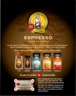 Douwe Egberts Espresso Sticks Oploskoffie - 6 X 25 Zakjes 12 Douwe Egberts Espresso Sticks Oploskoffie - 6 X 25 Zakjes -Koffiemelk Winkel 958x1200