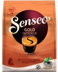 Senseo Gold Intense Koffiepads - 7/9 Intensiteit - 4 X 36 Pads 16 Senseo Gold Intense Koffiepads - 7/9 Intensiteit - 4 X 36 Pads -Koffiemelk Winkel 966x1200 1