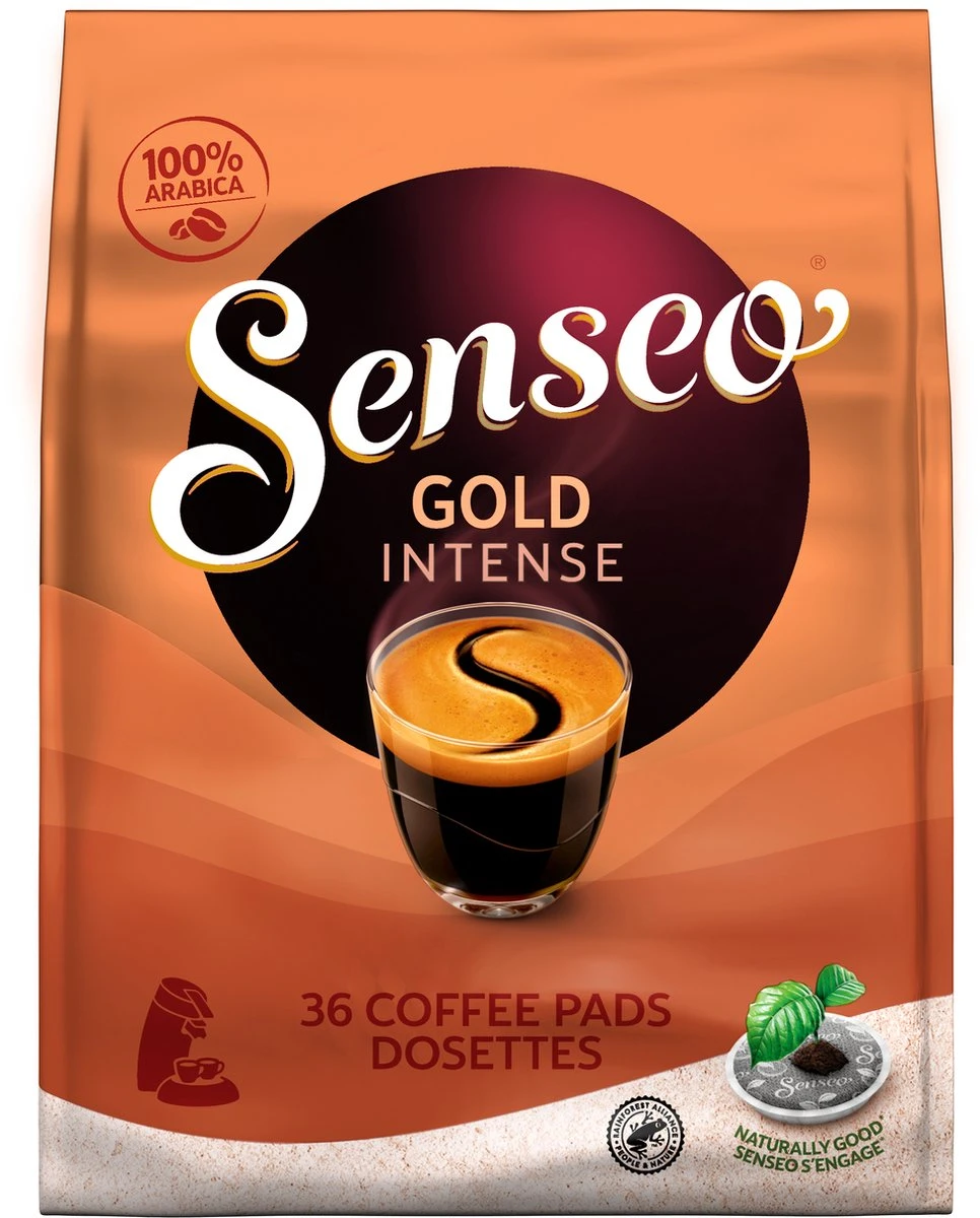 Senseo Gold Intense Koffiepads - 7/9 Intensiteit - 4 X 36 Pads 9 Senseo Gold Intense Koffiepads - 7/9 Intensiteit - 4 X 36 Pads - Afbeelding 7
